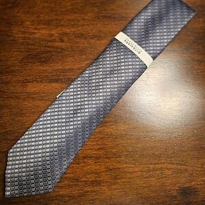 Men's Gray Patterned Tie